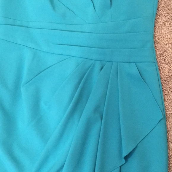 Calvin Klein sheath dress with faux wrap detail. Fully lined.  Size 8. Worn once - Picture 2 of 9